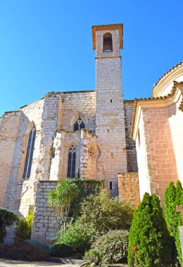 Montblanc Tarragona Katalonya 'da Ortaçağ Duvarı İspanya