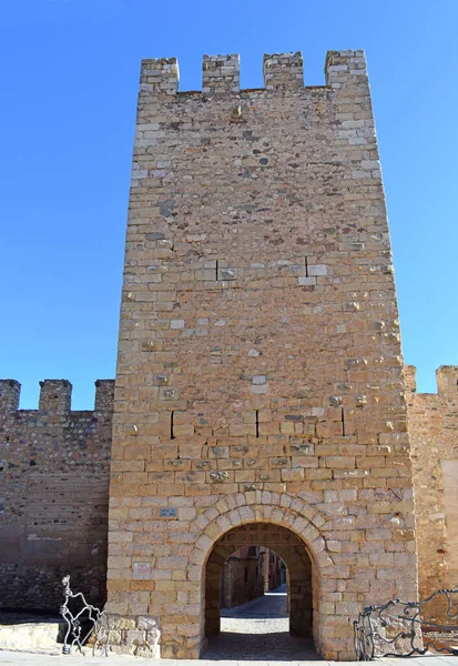 Średniowieczny Mur Montblanc Tarragona Katalonia Hiszpania — Zdjęcie stockowe