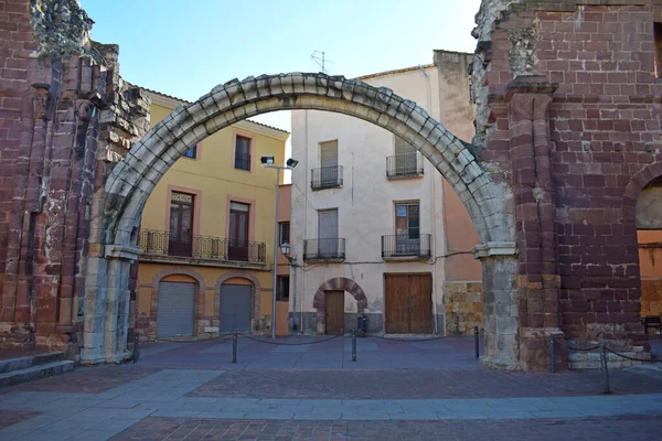 Old Church Purisima Sangre Alcover Tarragona Catalonia Spain — стокове фото