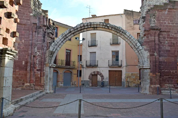 旧教会 Purisima Sangre Alcover タラゴナカタルーニャスペイン — ストック写真