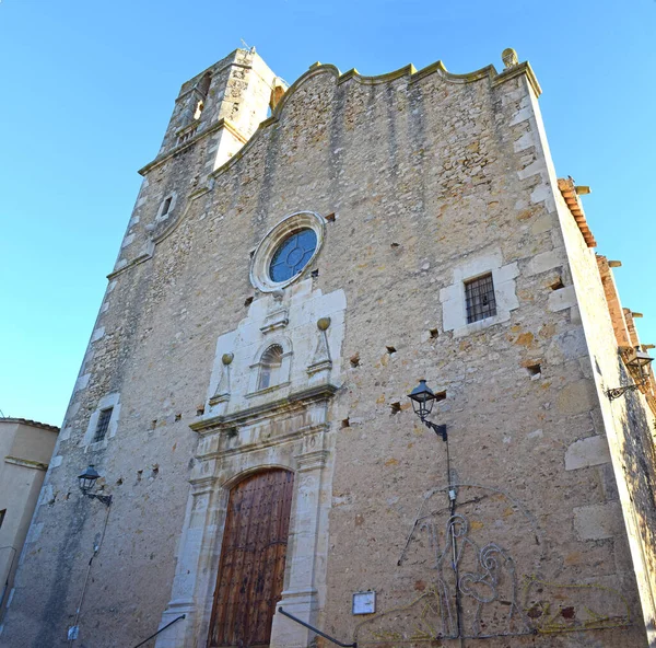 Chiesa Regencos Gerona Catalogna Spagna — Foto Stock