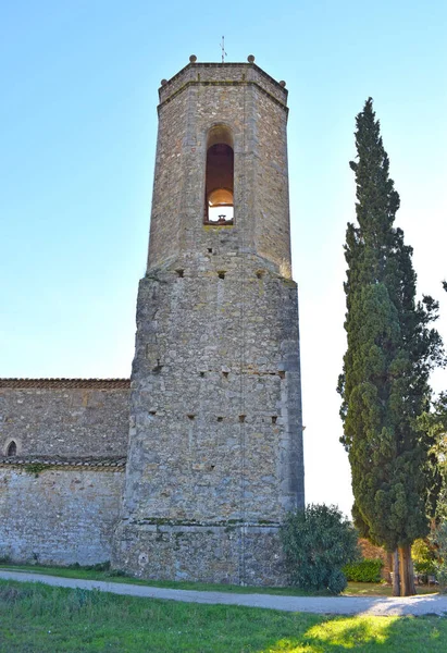 Chiesa Cruilles Monell Gerona Catalogna Spagna — Foto Stock