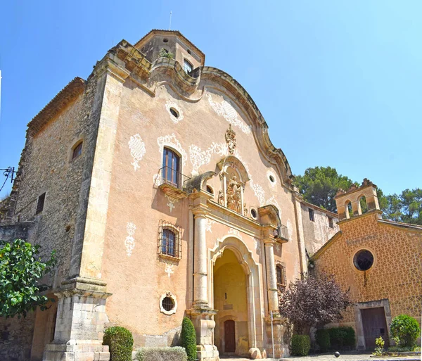 Door Monastery Holy Crosses Aiguamurcia Tarragona Catalonia Spain — Stock Photo, Image