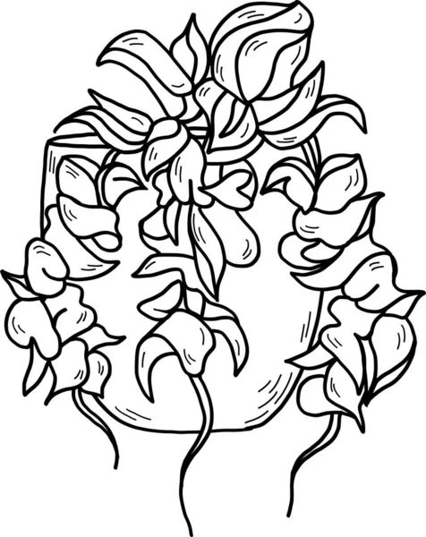 Платформа Хойи Горшке Изолированная Белом Фоне Иллюстрация Растения Акварели Декор — стоковое фото