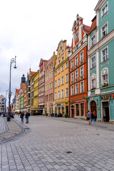 Wroclaw Poland September 2021 Historic Old Town City Center Breslau — Stock Photo, Image