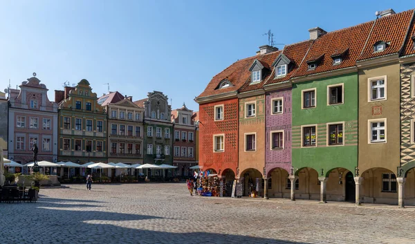 Poznan Polonia Septiembre 2021 Vista Los Coloridos Edificios Arquitectura Renacentista — Foto de Stock