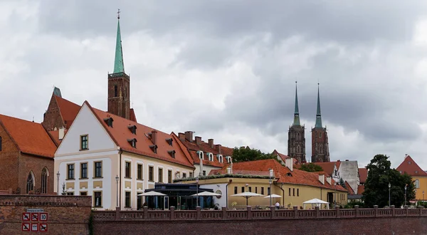 Wroclaw Polônia Setembro 2021 Centro Histórico Cidade Velha Breslau Com — Fotografia de Stock