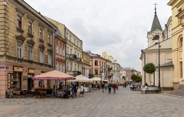 Люблин Польша Сентября 2021 Года Вид Исторический Центр Города Центре — стоковое фото