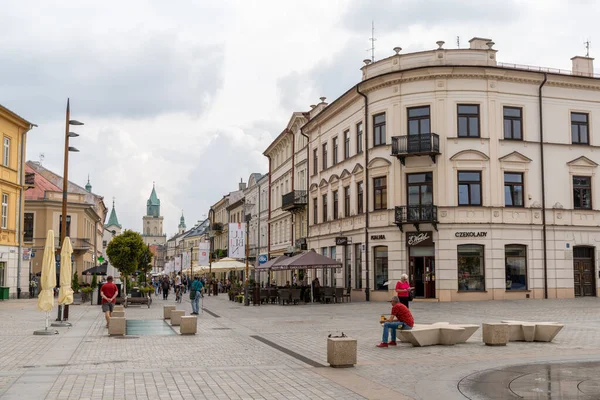 Lublin Poland September 2021 View Historic City Center Downtown Lublin — Stock Photo, Image