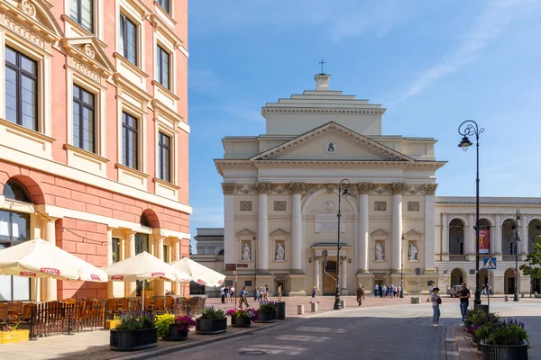 Varsavia Polonia Settembre 2021 Veduta Della Chiesa Sant Anna Nel — Foto Stock