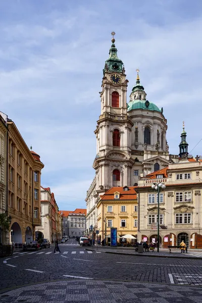 Prague Czechia September 2021 Church Saint Nikolaus Historic City Center — Stock Photo, Image