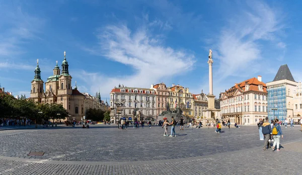 Praga Czechy Września 2021 Widok Rynek Starego Miasta Historycznym Centrum — Zdjęcie stockowe
