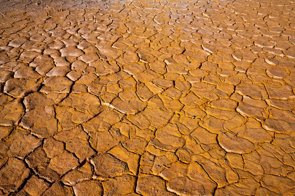 Fondo Ángulo Bajo Rojo Marrón Agrietado Tierra Seca Del Desierto — Foto de Stock