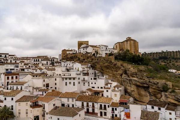 Setenil Las Bodegas Spanyolország 2022 Február Kilátás Andalúziai Setenil Las — Stock Fotó