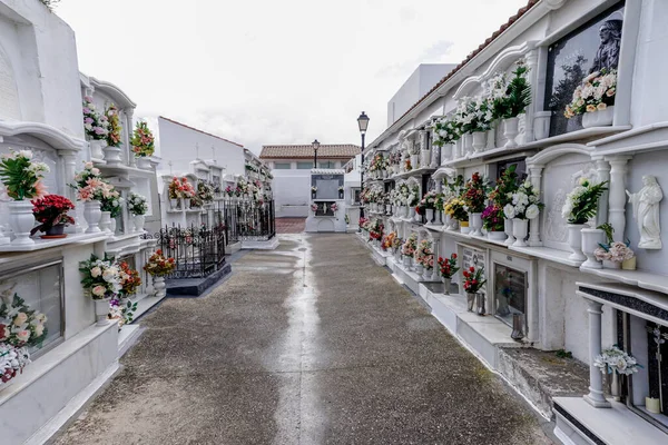 Burgo Spagna Febbraio 2022 Veduta Dello Storico Cimitero Cattolico Burgo — Foto Stock