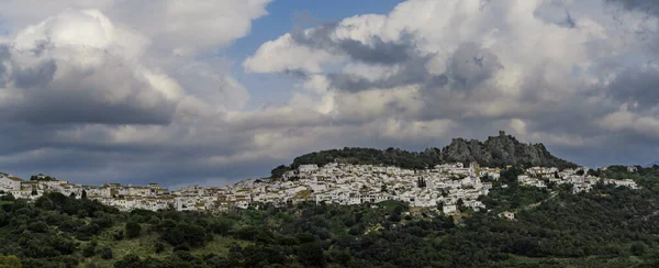 Una Vista Panorámica Idílica Ciudad Andaluza Encalada Gacín Sierra Del — Foto de Stock