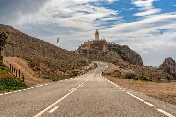 Cabo Gata España Marzo 2022 Vista Del Faro Costa Cabo — Foto de Stock