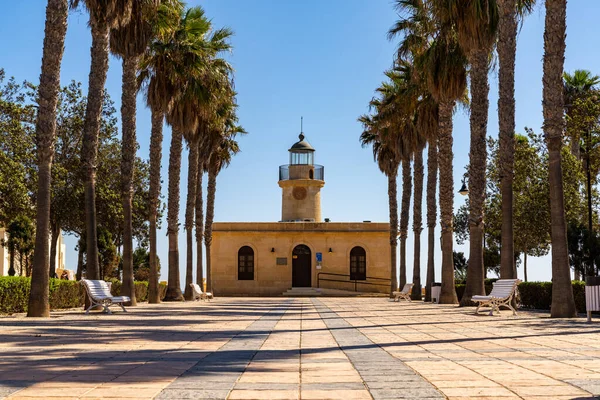 Roquetas Mar Espagne Mars 2022 Vue Phare Roquetas Mar Sur — Photo