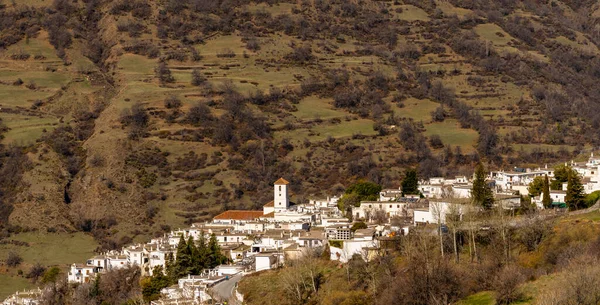 Uitzicht Het Idyllische Andalusische Bergdorp Capileira Sierra Nevada — Stockfoto