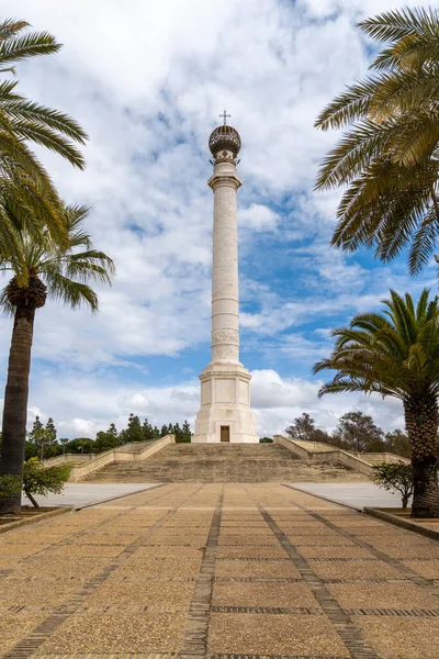 Rabida Ισπανία Μαρτίου 2022 Μνημείο Των Εξερευνητών Της Αμερικής Στη — Φωτογραφία Αρχείου