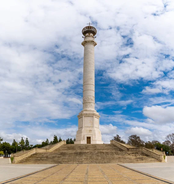 Rabida Espagne Mars 2022 Monument Aux Découvreurs Amérique Rabida — Photo