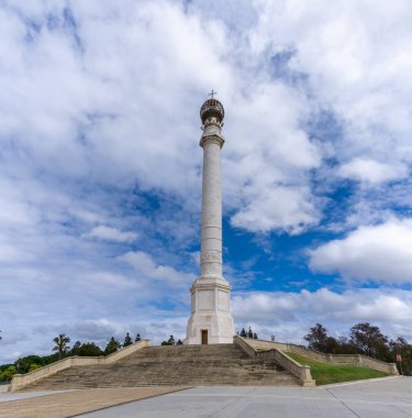 La Rabida, İspanya - 14 Mart 2022: La Rabida 'da Amerika Keşifleri Anıtı