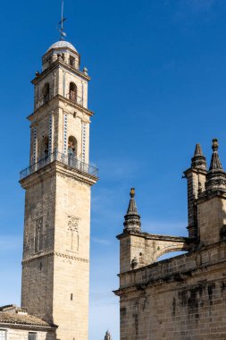 Jerez de la Frontera, İspanya - 12 Mart 2022: Jerez 'deki Kurtarıcı Efendimizin Katedrali