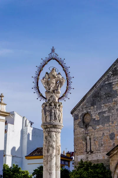 Jerez Frontera Espagne Mars 2022 Vue Sur Statue Historique Place — Photo