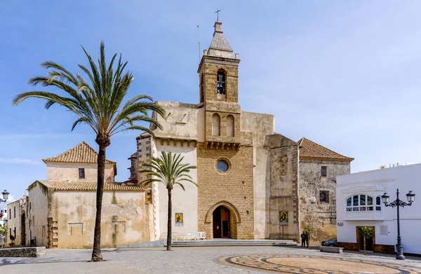Rota Espanha Março 2022 Vista Histórica Igreja Paroquial Centro Histórico — Fotografia de Stock
