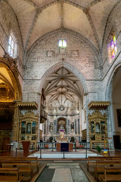 Evora Portugal Mars 2022 Över Altaret Kyrkan San Francisco Evora — Stockfoto