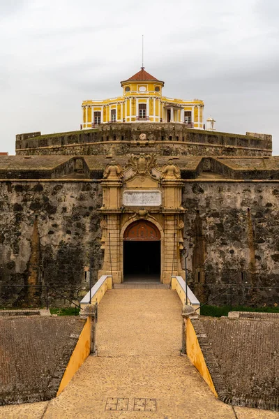 Alcacova Portugal Março 2022 Vista Vertical Casa Governador Entrada Forte — Fotografia de Stock