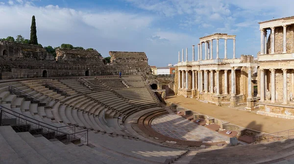 Merida Spanien März 2022 Blick Auf Das Römische Amphitheater Historischen — Stockfoto