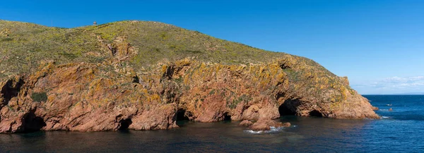 View Wild Cliffs Caves Berlenga Grande Island — Stock Photo, Image