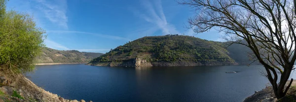 Panorama View Belesar Reservoir Southern Galicia — Stock Photo, Image