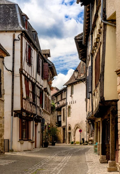Beaulieu Sur Dordogne Francja Maja 2022 Wąska Uliczka Historycznym Centrum — Zdjęcie stockowe