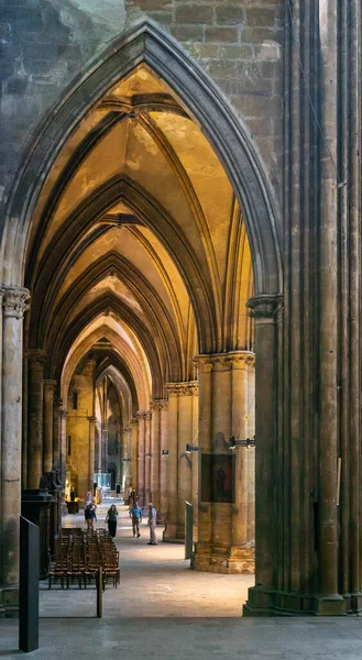 Metz Frankreich Juni 2022 Innenansicht Der Gotischen Kathedrale Historischen Stadtzentrum — Stockfoto