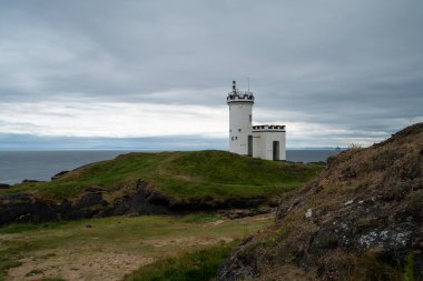 İskoçya 'daki Firth of Forth' taki Elie Deniz Feneri manzarası