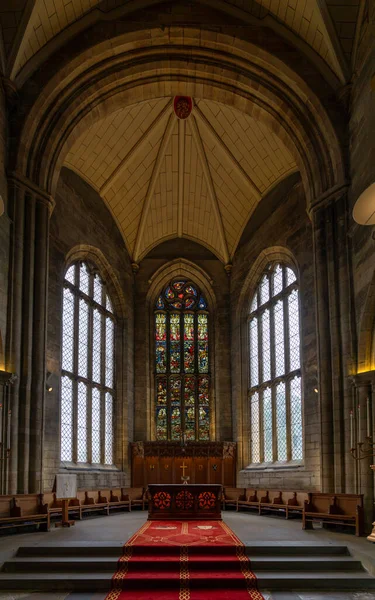 Linlithgow Velká Británie Června 2022 Svislý Pohled Hlavní Oltář Kostele — Stock fotografie
