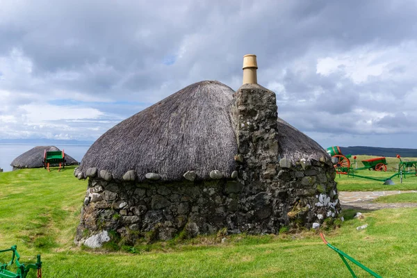 Kilmuir United Kingdom July 2022 Close View Typical Crofter Cottage — Photo