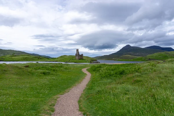 Inchnadamph Verenigd Koninkrijk Juni 2022 Uitzicht Het Ardvreck Castle Loch — Stockfoto