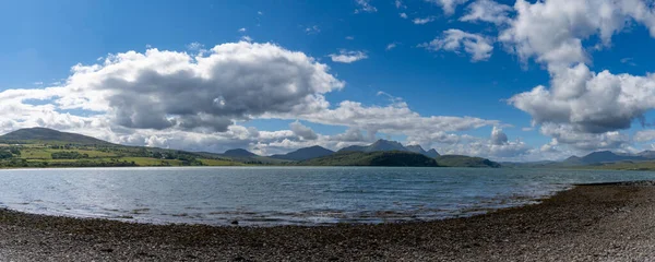 Panorama View Kyle Tongue Surrounding Mountains Scottish Highlands — Stockfoto