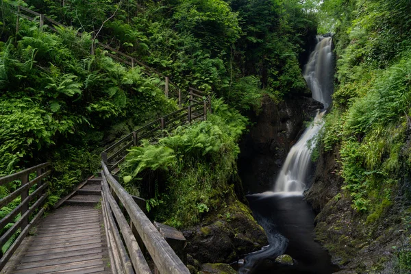 View Picutresque Glenariff Waterfall Northern Ireland — Foto de Stock