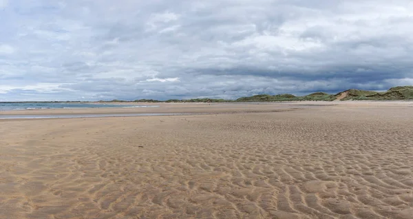 Panorama Landscape View Doughmore Beach County Clare Low Tide Sand — Stok fotoğraf