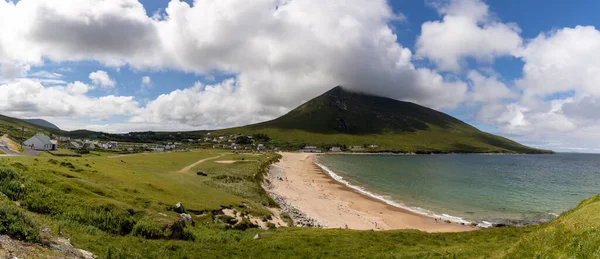 Panorama View Dugort Beach Doogort Village Achill Island County Mayo — Foto Stock