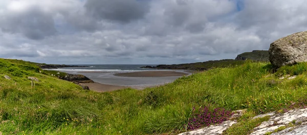 Panorama Landscape View Glencolumkille Beach Bay County Donegal Northwestern Ireland — Stockfoto