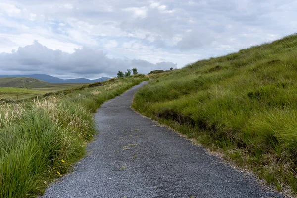 Landscape View Hiking Trail Leading Meadows Hills Ballycroy National Park — Stockfoto