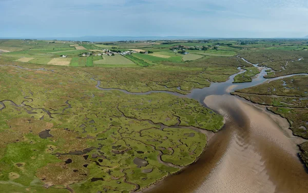 View Creeks Pools Rivers Carrowmore Lacken Saltmarsh Northern County Mayo — 스톡 사진