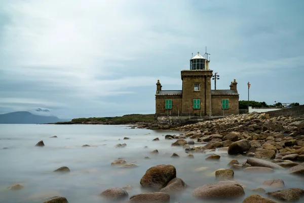 Long Exposure View Historic 19Th Century Blacksod Lighthouse Mullet Peninsula — Photo