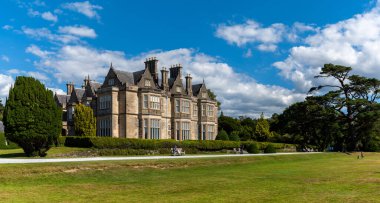 Muckross, Ireland - 10 August, 2022: view of the Muckross manor house in Killarney National Park in County Kerry of western Ireland