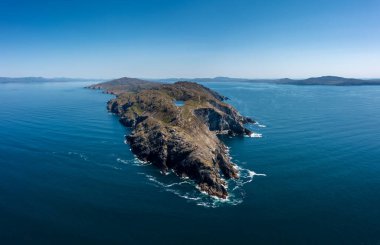 An aerial view of the Sheep's Head Peninsula in County Cork of Ireland